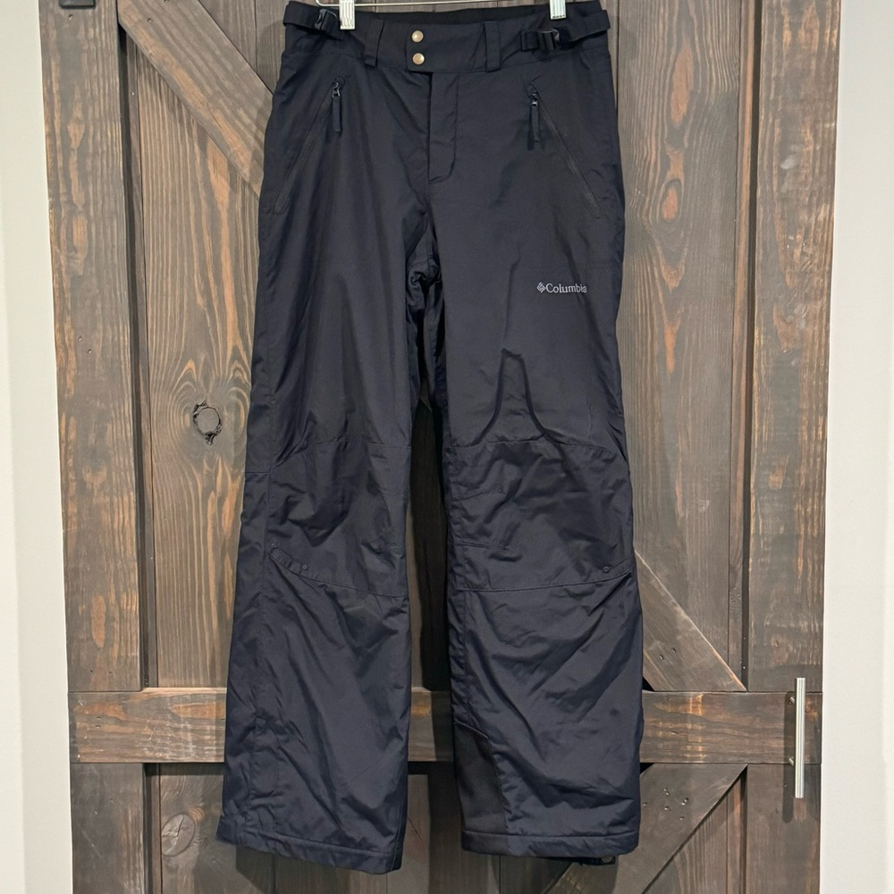 Columbia Kids Ski Snow Pants Black Waterproof‎ Size 14/16 Youth
